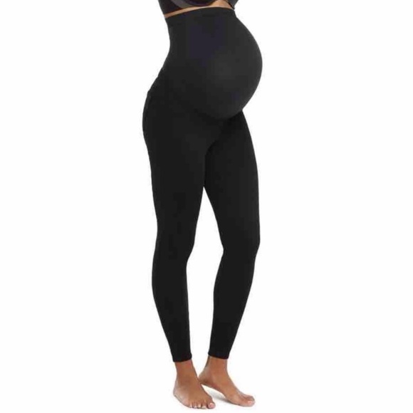 SPANX Mama Ankle Jean-ish Black Maternity Leggings Size Small - Picture 2 of 14